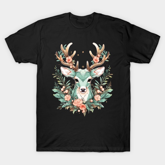 Cottagecore Deer Ugly Christmas Men Kids Women Christmas T-Shirt by KsuAnn